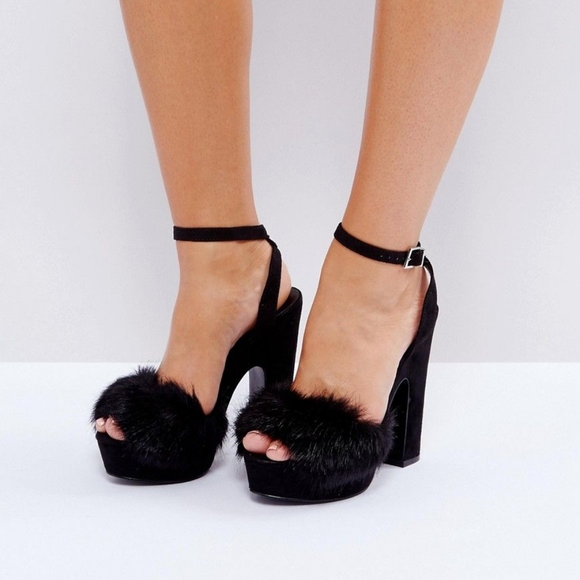 Call It Spring Shoes - Call It Spring Black Platform Aceliwiel Heels